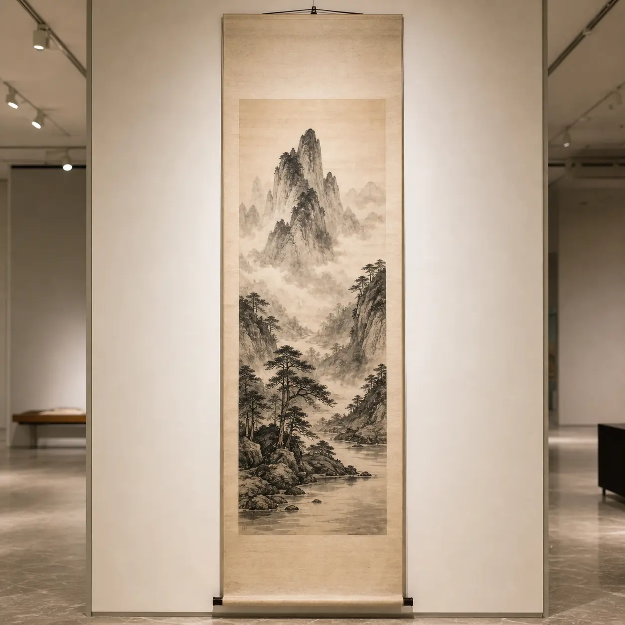 水墨山水立轴